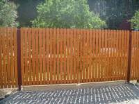 забор из деревянных реек